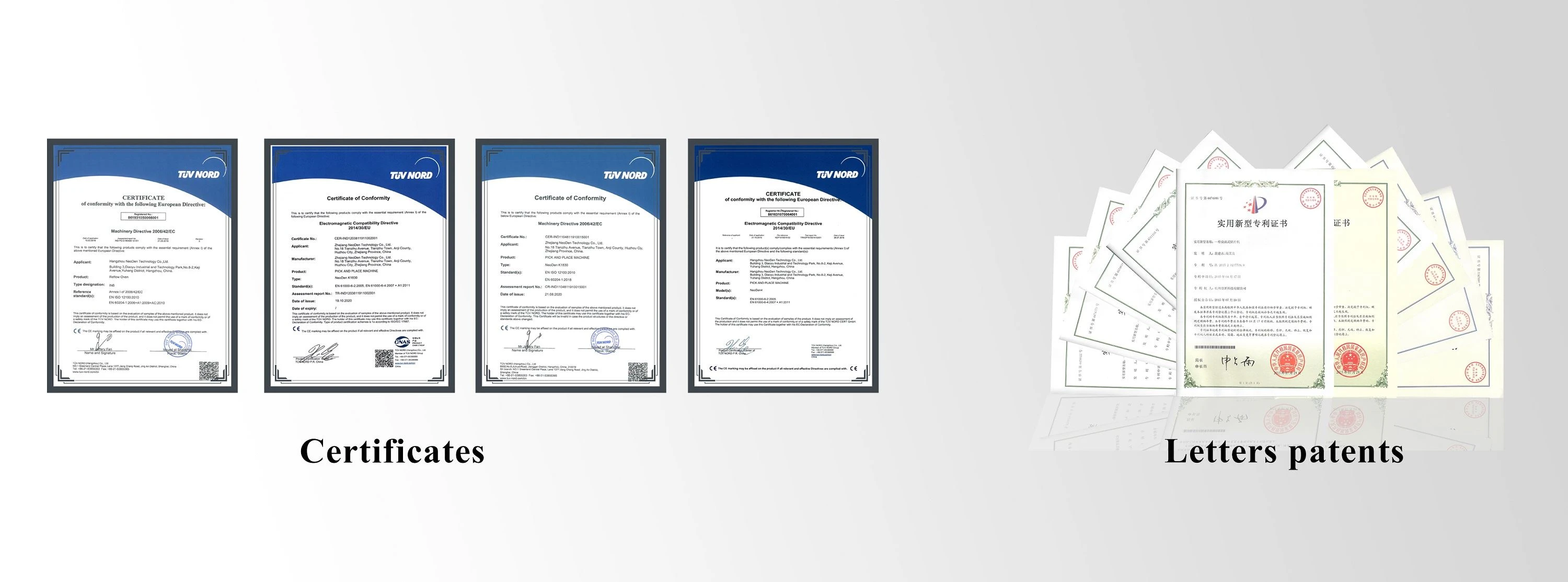 Certification NeoDen Certification NeoDen